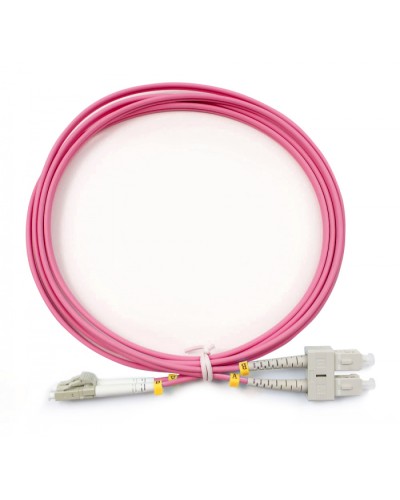 Шнур оптический duplex LC-SC 50/125 mm OM4 2м LSZH Cabeus FOP-50-OM4-LC-SC-2m в Ижевске Патч-корды оптические Pintop.ru