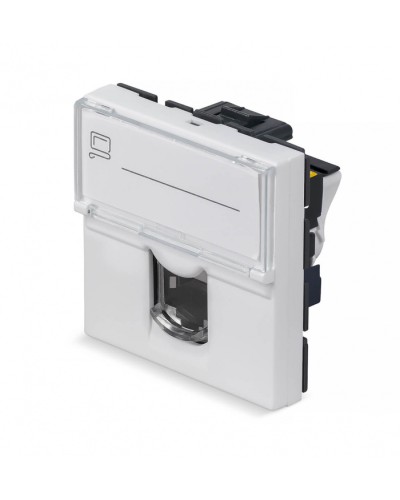 Модуль Keystone Jack RJ-45(8P8C), 180 градусов, категория 6a Cabeus (KJ-RJ45-Cat.6a-180T-FP-L-45) в Ижевске Модули Keystone Pintop.ru