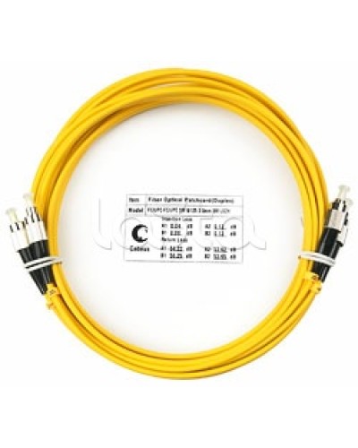 Шнур оптический SM 9/125 duplex LC/LC (10 м) Cabeus FOP(D)-9-LC-LC-10M в Ижевске Патч-корды оптические Pintop.ru