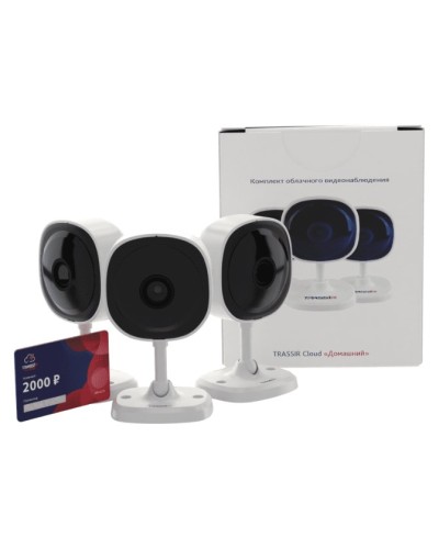 Комплект облачного видеонаблюдения TRASSIR 3TRCloud2000 в Ижевске IP-камеры Pintop.ru