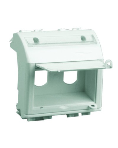 Адаптер для двух оптоволоконных разъемов типа ST, белый, 2 мод. DKC 76615B в Ижевске Аксессуары для кабель-канала Pintop.ru