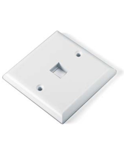 Панель лицевая для 1 вставки Hyperline FP-E-1-WH в Ижевске Аксессуары для кабель-канала Pintop.ru