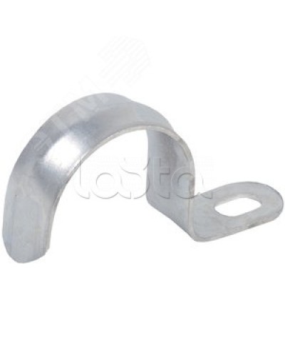 Скоба металлическая однолапковая d25-26мм IEK (100 шт/упак.) (CMAT10-25-100) в Ижевске Держатели, клипсы, скобы Pintop.ru