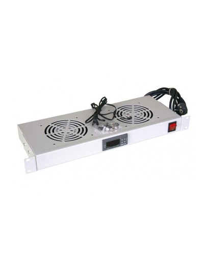 Модуль вентиляторный с термостатом 19 1U с 2-мя вентиляторами REXANT 04-2604 в Ижевске Вентиляторные модули Pintop.ru