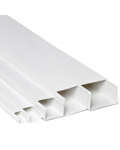 Кабель-канал 100x60x2000, двойной замок, белый (ПожТехКабель) в Ижевске Кабель-канал Pintop.ru