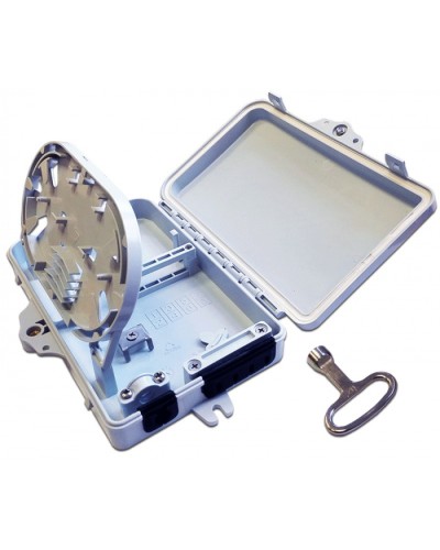 Бокс распределительный настенный на 6 волокон, наружной установки LANMASTER LAN-FDB-FTTH06/OUT в Ижевске Кросс оптический Pintop.ru