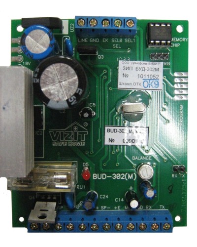 Плата печатная в сборе Vizit ЗИП БУД-302М в Ижевске Аксессуары для многоабонентных систем Pintop.ru