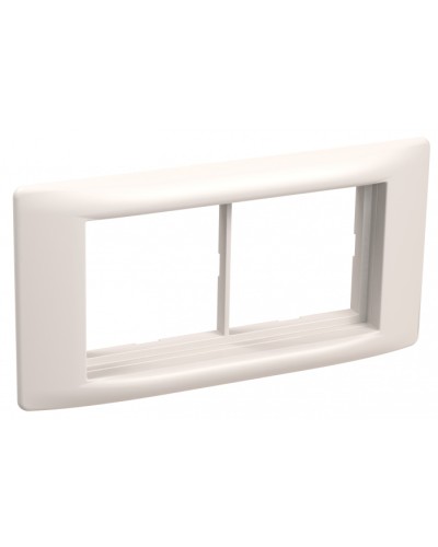 Рамка и суппорт для кабель-канала Праймер на 4 модуля, 60 мм белый IEK (CKK-40D-RSU4-060-K01) в Ижевске Распределительные коробки Pintop.ru