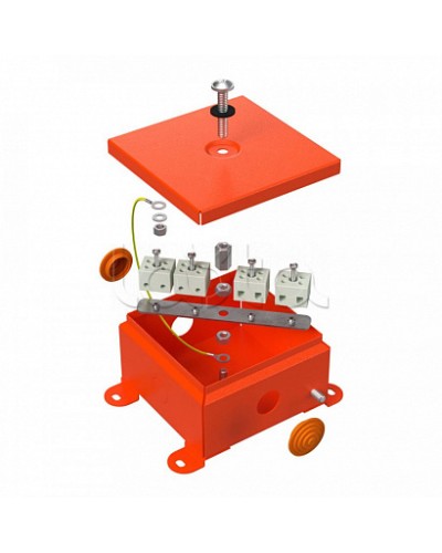 Коробка металлическая огнестойкая 70-0360-FR10.0-4 Е15-Е120 110х110х65 Промрукав (70-0360-FR10.0-4) в Ижевске Огнестойкие кабельные линии Pintop.ru