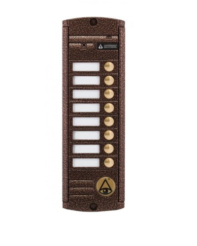 Видеопанель вызывная накладная цветная на 8 абонентов Activision AVP-458 (PAL, медь) в Ижевске Вызывные видеопанели малоабонентные Pintop.ru