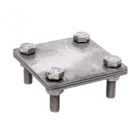 Зажим полоса 40 - полоса 40 (3 пластины 70x70мм) Ni EKF PROxima (lp-g3105-ni)