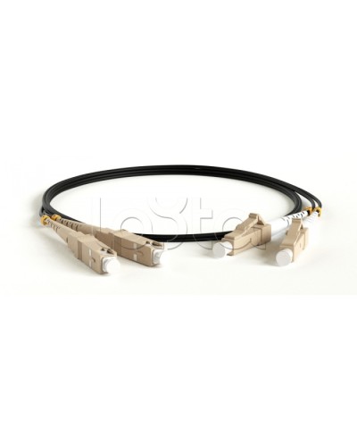 Патч-корд волоконно-оптический Hyperline FC-D2-50-SC/PR-SC/PR-H-3M-LSZH-BK в Ижевске Патч-корды оптические Pintop.ru