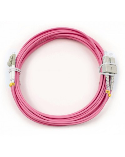Шнур оптический duplex LC-SC 50/125 mm OM4 7м LSZH Cabeus FOP-50-OM4-LC-SC-7m в Ижевске Патч-корды оптические Pintop.ru