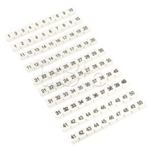 Маркеры для JXB-ST 2,5 NLPE с нумерацией 1-50 (100 шт.) EKF (zb-st-2.5-nlpe-1-50)