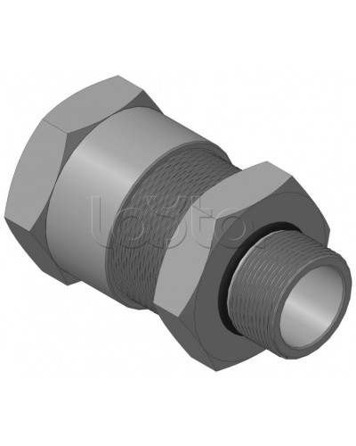 Кабельный ввод с резьбой М32х1,5 мм для открытой прокладки кабеля с проходным диаметром d=20-24 мм Спектрон КВН-24-Н-32х1,5 в Ижевске Аксессуары для кабель-канала Pintop.ru