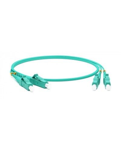 Патч-корд волоконно-оптический MM50/125 LC-LC duplex LSZH 30 м Hyperline FC-D2-503-LC/PR-LC/PR-H-30M-LSZH-AQ в Ижевске Патч-корды оптические Pintop.ru