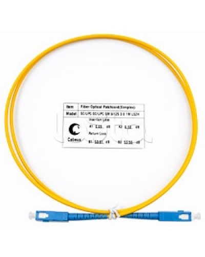 Пигтейл одномодовый оптический, SM 9/125, LSZH simplex SC/SC (1 м) Cabeus FOP(s)-9-SC-SC-1m в Ижевске Патч-корды оптические Pintop.ru