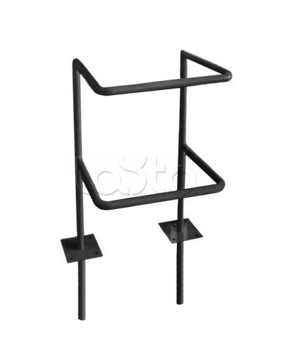 Ограждение стойки считывателя ОС-1 АЯКС, цвет черный, «под бетонирование» Магнито-контакт в Ижевске Ограждения Pintop.ru