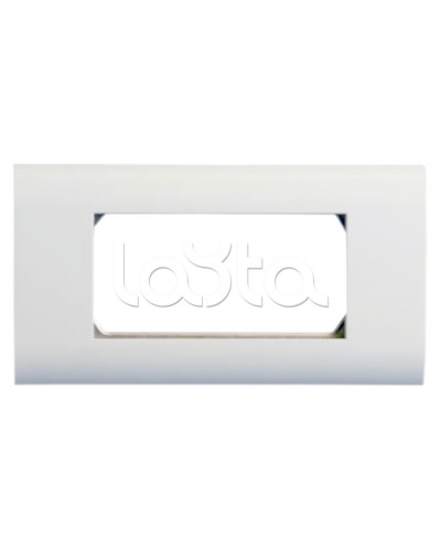 Панель лицевая 80x148, для 4х модулей 45x22.5 Hyperline FP-2M45-1-WH в Ижевске Аксессуары для кабель-канала Pintop.ru