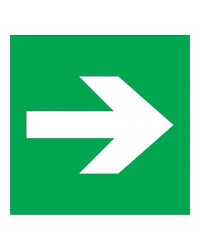 Знак эвакуационный Направляющая стрелка 100x100 (5шт/уп) REXANT 56-0029 в Ижевске Дополнительное оборудование для ОПС Pintop.ru