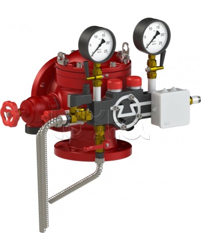 Узел управления дренчерный с комбинированным приводом Спецавтоматика УУ-Д100/1,6 (Э24, Г0,07)-ВФ.О4 в Ижевске Устройства пуска водяного пожаротушения Pintop.ru