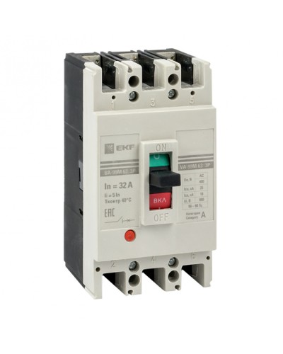 Выключатель автоматический ВА-99М 63/63А 4P 5In 25кА EKF PROxima (mccb99-4P5In63-63m) в Ижевске Электротехническое оборудование Pintop.ru