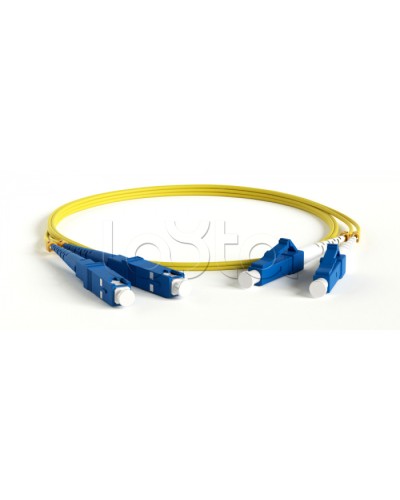 Патч-корд волоконно-оптический Hyperline FC-S2-9-SC/UR-SC/AR-H-0.5M-LSZH-YL в Ижевске Патч-корды оптические Pintop.ru