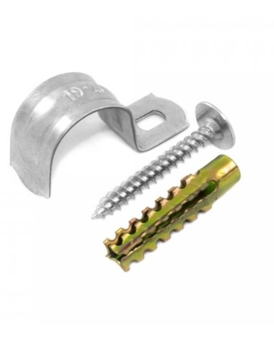 Комплекты для крепления ОКЛ с использованием самореза, дюбеля и скобы СМО 19-20 (100 шт) Промрукав (PR08.4996) в Ижевске Держатели, клипсы, скобы Pintop.ru