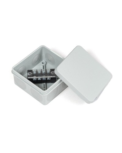 Коробка распред. двухкомп. (HF) 80х80х40 серая Промрукав (PR80.0168) в Ижевске Распределительные коробки Pintop.ru