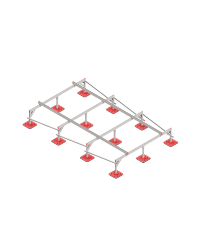 Опорная конструкция для установки оборудования TECHNORAPTOR FOOT 2500х4000 КМ-профиль (KM-TR-F-SSEI-2500-4000) в Ижевске Системы видеонаблюдения Pintop.ru