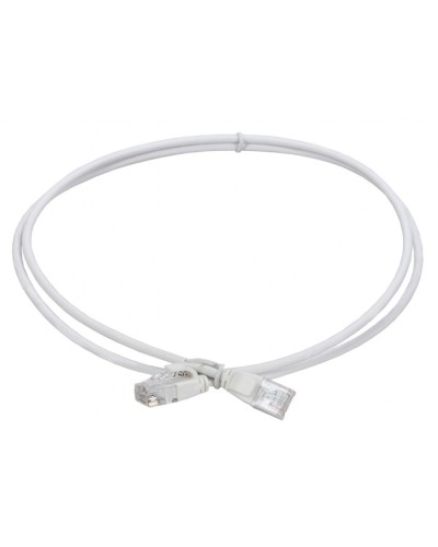ITK Коммутационный шнур кат.5E UTP LSZH 1,5м slim язычок бел (PC08-C5EUL-1M5-SL-WT) в Ижевске Патч-корды и пигтейлы Pintop.ru