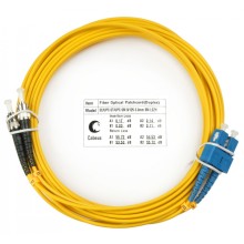 Шнур оптический duplex SC-ST 9/125 sm 5м LSZH Cabeus FOP(d)-9-SC-ST-5m