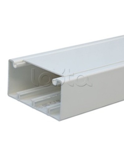 Короб с крышкой 100x55 (Крышка=80мм), 1шт=2м Экопласт 76002-2 Экопласт 76002-2 в Ижевске Кабель-канал Pintop.ru