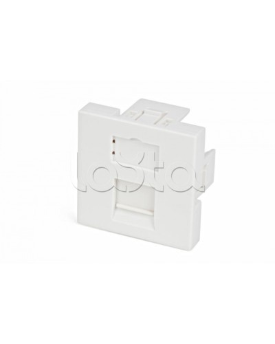 Вставка 45x45 (аналог Mosaic) для 1 модуля формата Keystone Jack, со шторкой Hyperline SIP2-1K-M45-45 в Ижевске Модули Keystone Pintop.ru