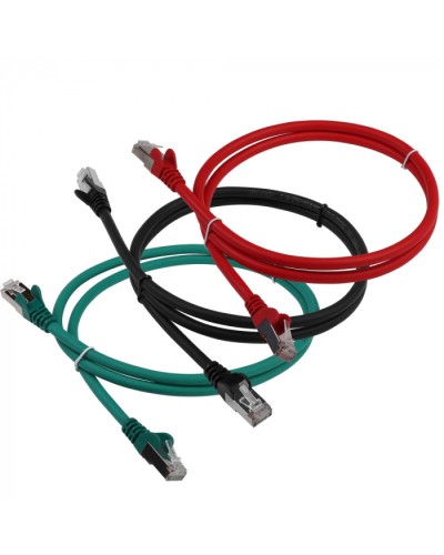 Патч-корд LSZH FTP кат.6, 10 м, черный LANMASTER LAN-PC45/S6-10-BK в Ижевске Патч-корды и пигтейлы Pintop.ru