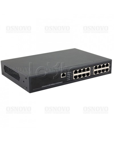 PoE-инжектор управляемый Gigabit Ethernet на 8 портов OSNOVO Midspan-8/150RGM в Ижевске Блоки питания для кожухов и камер Pintop.ru