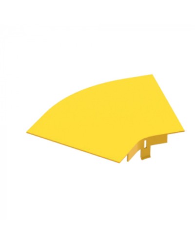 Крышка горизонтального поворота 45° оптического лотка 240 мм, желтая LANMASTER (LAN-OT240-HC45C) в Ижевске Аксессуары для лотков Pintop.ru