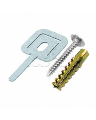 Комплекты для крепления ОКЛ с использованием самореза, дюбеля и хомута FR ПР-25 (100 шт) Промрукав (PR08.5200) в Ижевске Огнестойкие кабельные линии Pintop.ru