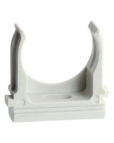 Держатель (клипса) для гофрированной или жесткой гладкой трубы D25 мм, цвет чёрный (50 шт/уп) Экопласт 41725-50BL в Ижевске Держатели, клипсы, скобы Pintop.ru