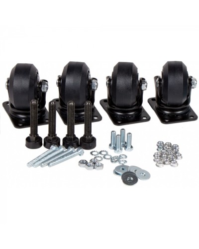 Комплект усиленных роликов и ножек для шкафов DCS LANMASTER (LAN-DC-CB-R+F-SET) в Ижевске Аксессуары для стоек и шкафов Pintop.ru