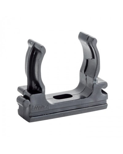 CF32G Держатель (клипса), без галогена, для труб D32мм, цвет чёрный (10шт) Экопласт (41732-10HF-BL) в Ижевске Держатели, клипсы, скобы Pintop.ru