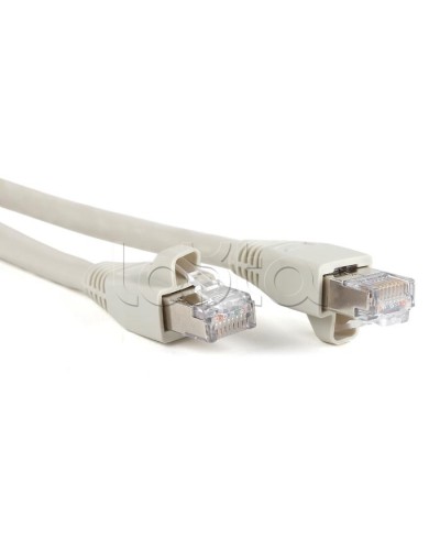 Патч-корд RJ45-RJ45, 4 пары, STP, кат.6a, LSZH (2м) Hyperline PC-LPM-STP-RJ45-RJ45-C6a-2M-LSZH-GY в Ижевске Патчкорды (медные) Pintop.ru