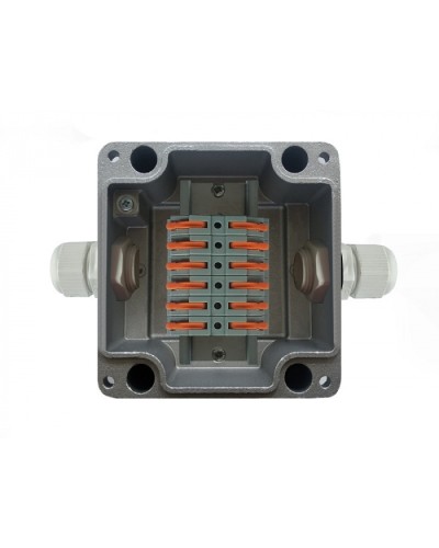 Металлическая коробка соединительная МКС 2ВК Wago «МОРОЗ»с датчиком вскрытия корпуса (тампером), IP66/IP68 Магнито-Контакт в Ижевске Распределительные коробки Pintop.ru