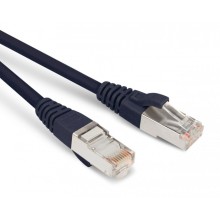 Патч-корд экранированный Hyperline PC-LPM-STP-RJ45-RJ45-C6-1.5M-LSZH-BK