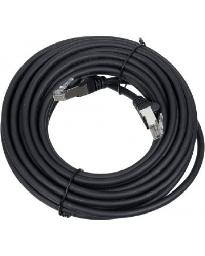 Патч-корд LSZH FTP кат.6A, 10 м, черный LANMASTER LAN-PC45/S6A-10-BK в Ижевске Патч-корды и пигтейлы Pintop.ru