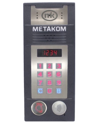 Многоабонентый антивандальный блок вызова со встроенной видеокамерой Метаком MК2018-RFMFСV в Ижевске Блоки вызова многоабонентные Pintop.ru
