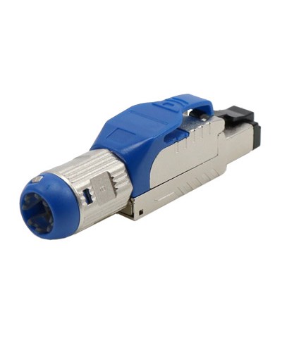 Разъем полевой оконцовки RJ-45 8P8C Hyperline PLUE-8P8C-S-C8-SH-BL в Ижевске Коннекторы и разъемы Pintop.ru