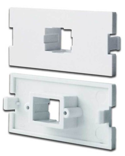 Вставка модульная под SC симплексный адаптер в розетку LAN-MB, белая LANMASTER LAN-MBP-1SC-WH в Ижевске Коннекторы Pintop.ru