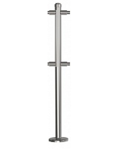 Стойка стационарная хромированная Ростов-Дон ОБ1/2-2-180 ХРОМ в Ижевске Ограждения Pintop.ru