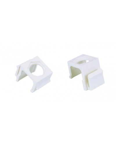 Вставка формата Keystone Jack для коаксиальных разъемов, ROHS, белая Hyperline (KJ1-COAX-WH) в Ижевске Кроссы оптические Pintop.ru